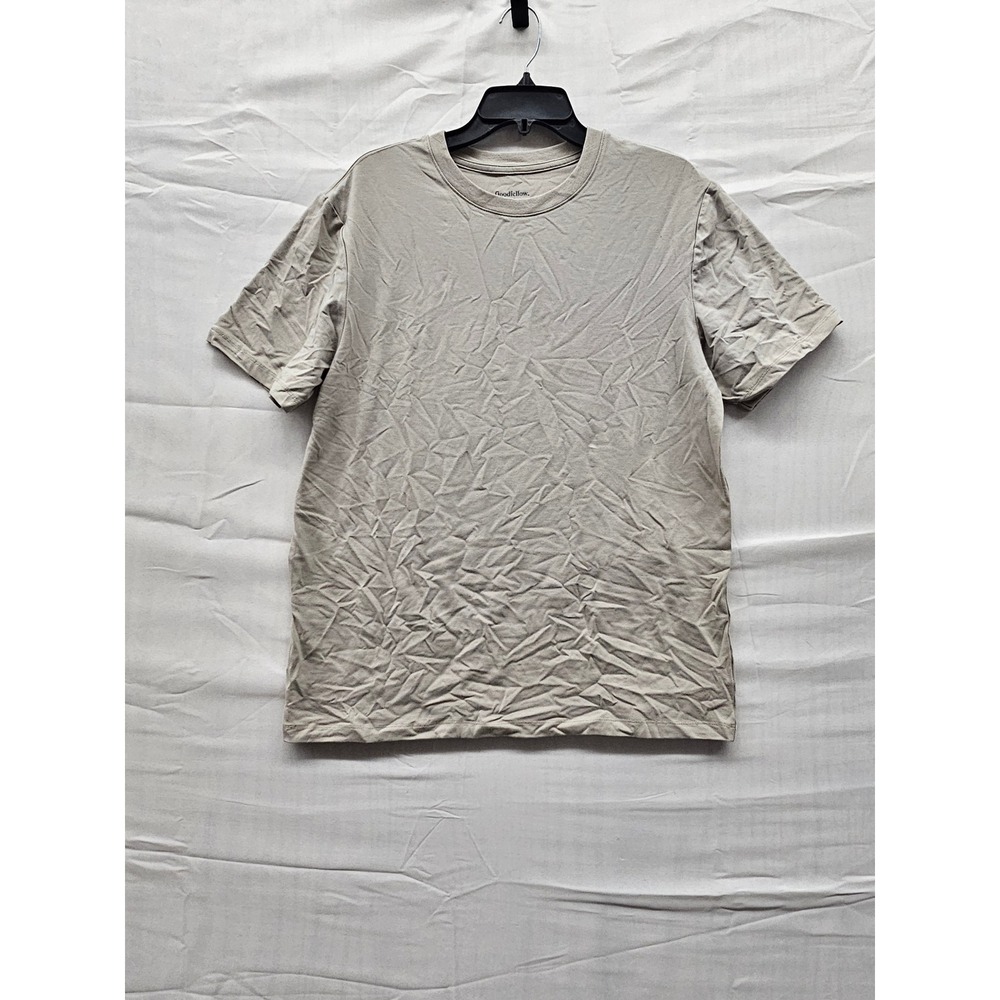 Goodfellow‎ & Co Mens Crewneck T-Shirt Tan Cotton Blend Casual Size Medium